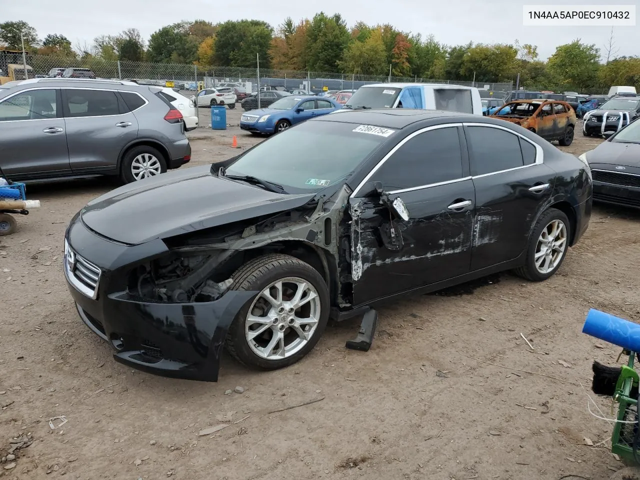 2014 Nissan Maxima S VIN: 1N4AA5AP0EC910432 Lot: 72861754