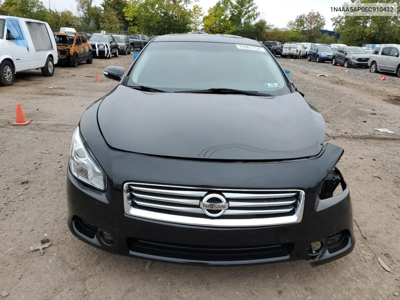 2014 Nissan Maxima S VIN: 1N4AA5AP0EC910432 Lot: 72861754