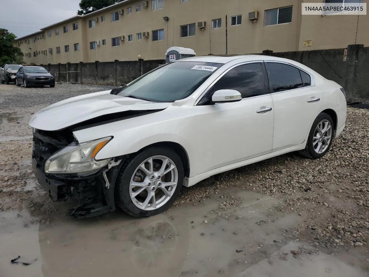 2014 Nissan Maxima S VIN: 1N4AA5AP8EC463915 Lot: 73621444