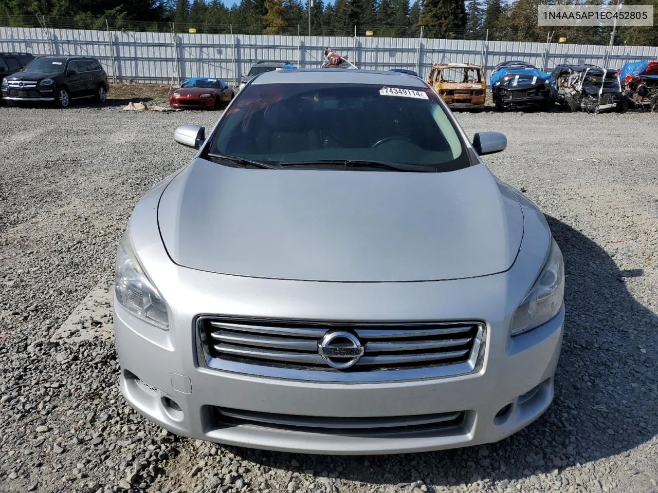 2014 Nissan Maxima S VIN: 1N4AA5AP1EC452805 Lot: 74349114