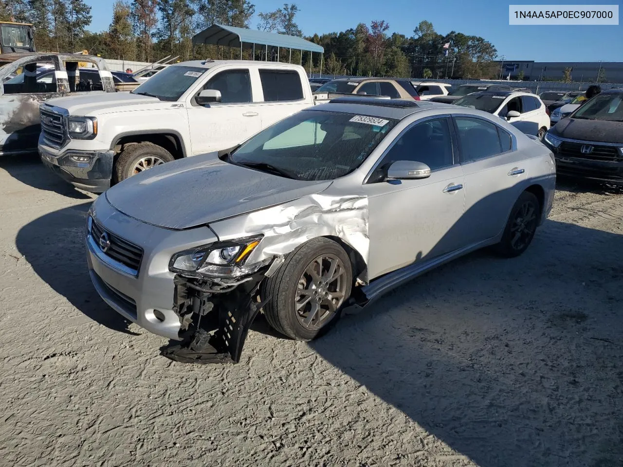 2014 Nissan Maxima S VIN: 1N4AA5AP0EC907000 Lot: 75329524