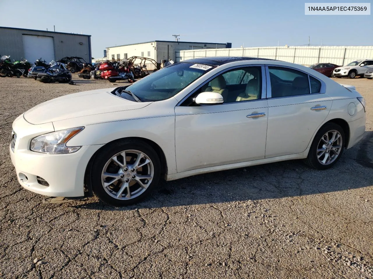 2014 Nissan Maxima S VIN: 1N4AA5AP1EC475369 Lot: 75609744