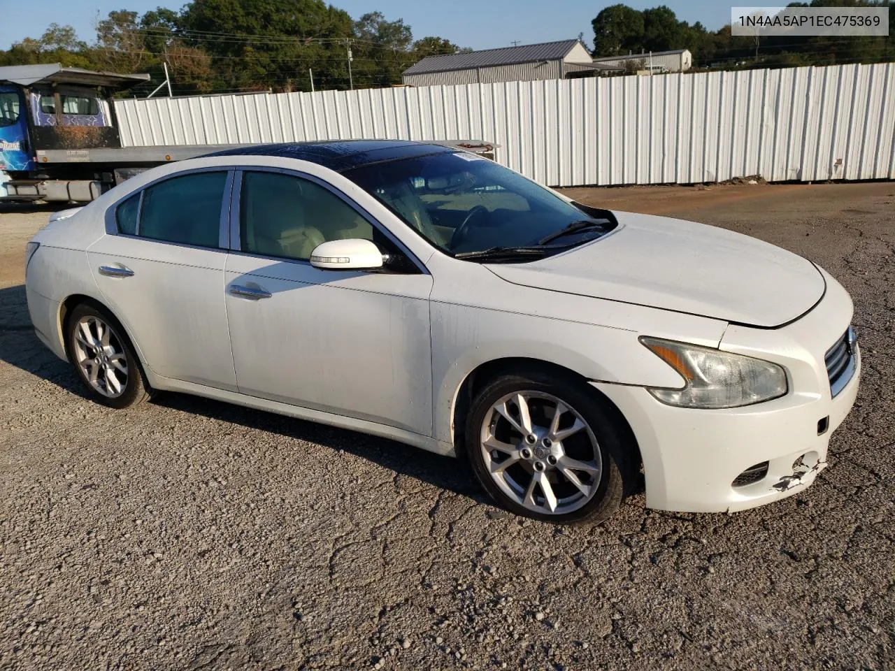 2014 Nissan Maxima S VIN: 1N4AA5AP1EC475369 Lot: 75609744