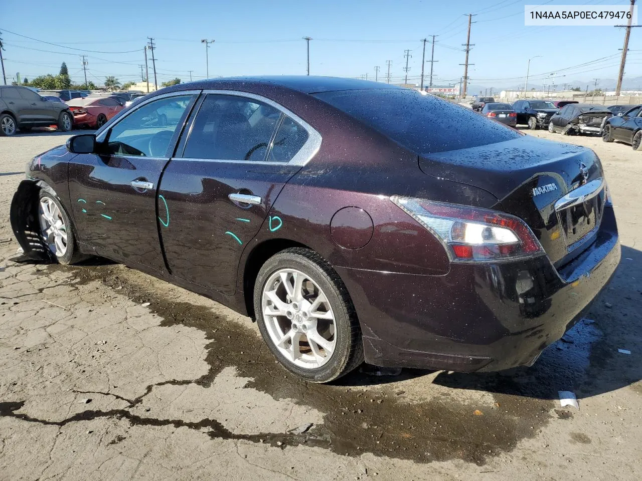 2014 Nissan Maxima S VIN: 1N4AA5AP0EC479476 Lot: 75745764