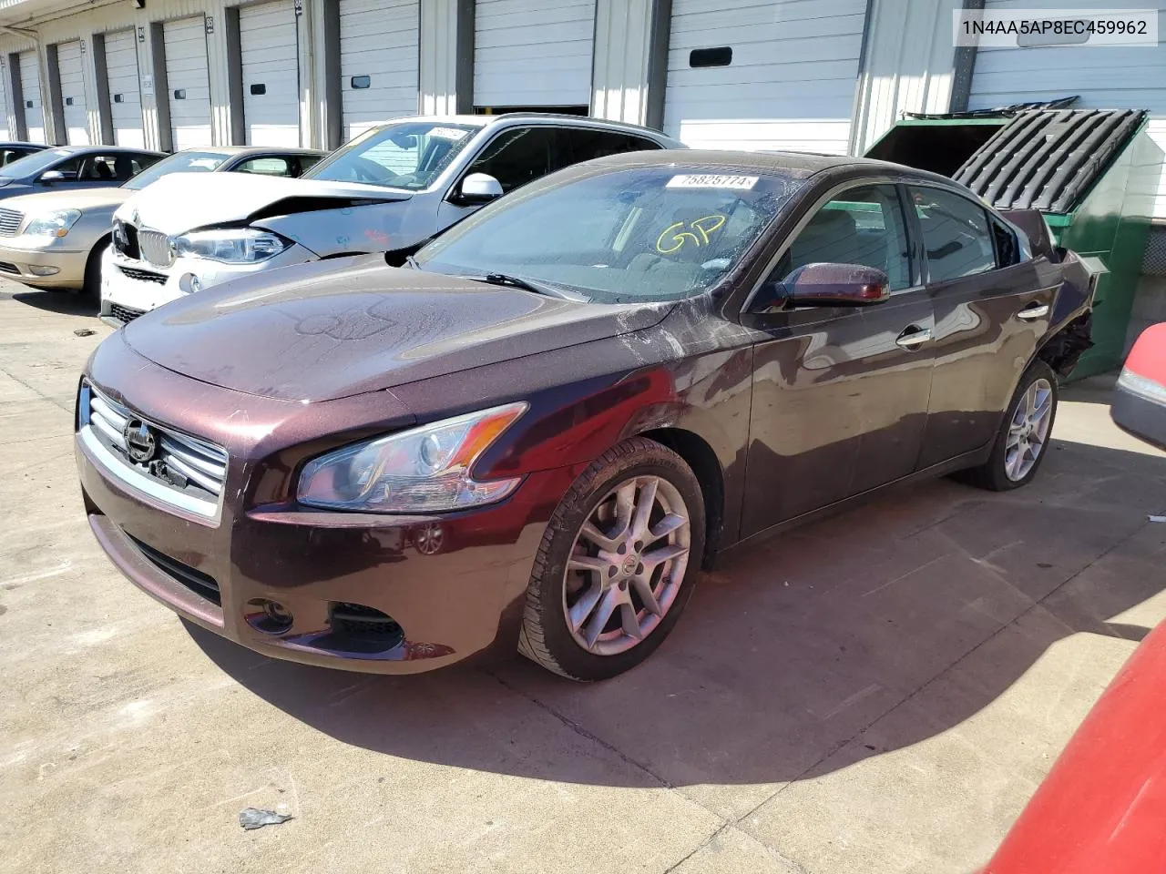 2014 Nissan Maxima S VIN: 1N4AA5AP8EC459962 Lot: 75825774