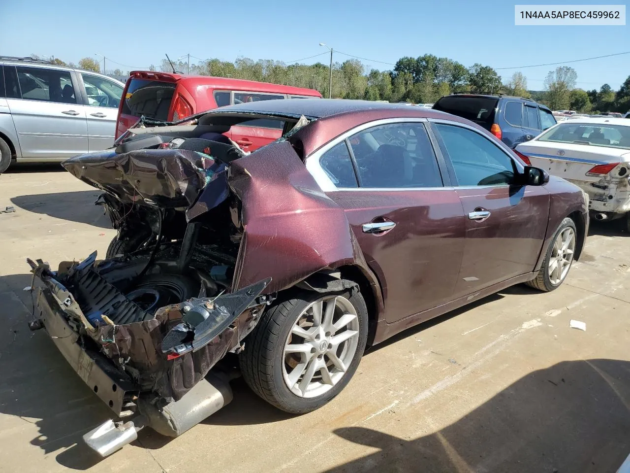 2014 Nissan Maxima S VIN: 1N4AA5AP8EC459962 Lot: 75825774