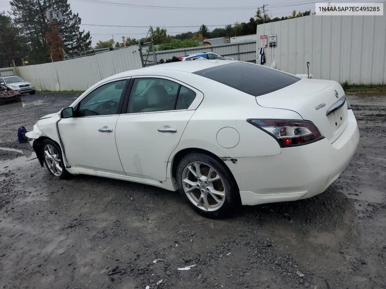 2014 Nissan Maxima S VIN: 1N4AA5AP7EC495285 Lot: 75850254