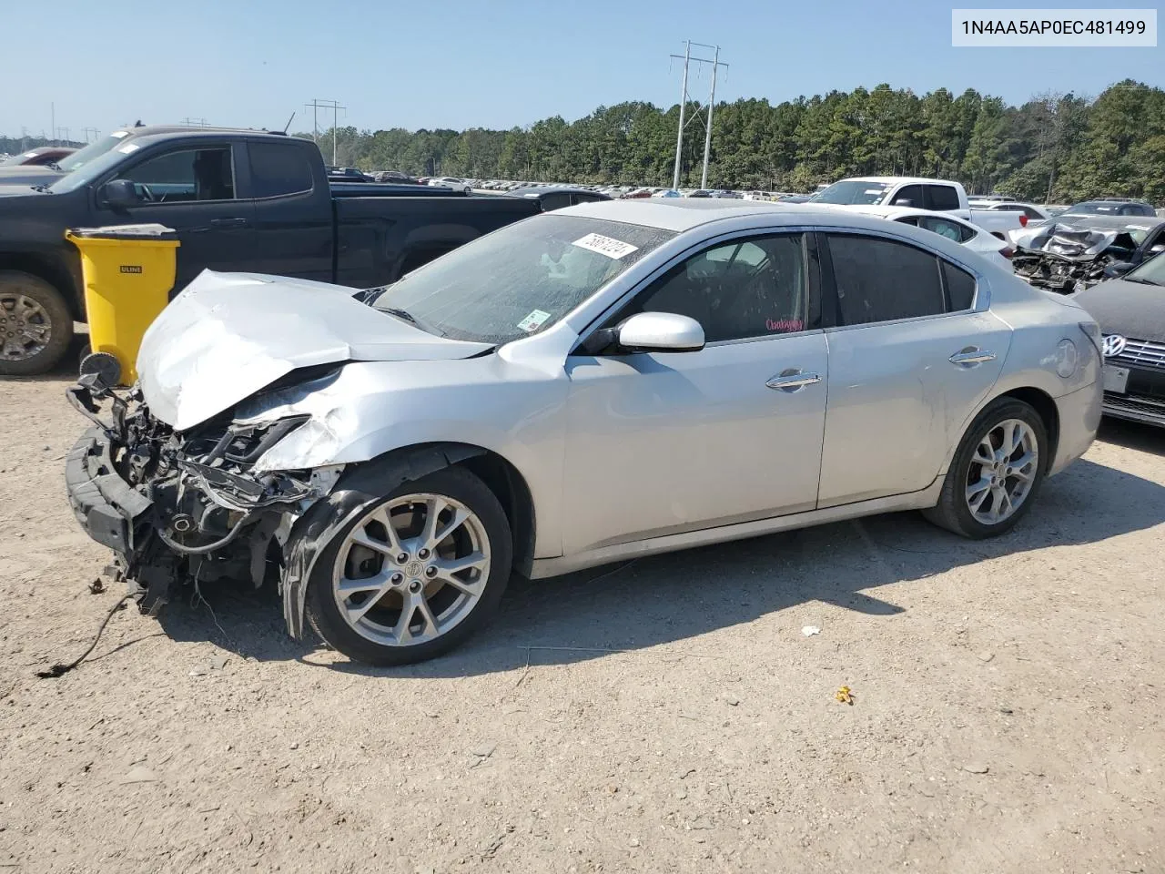 2014 Nissan Maxima S VIN: 1N4AA5AP0EC481499 Lot: 75861224