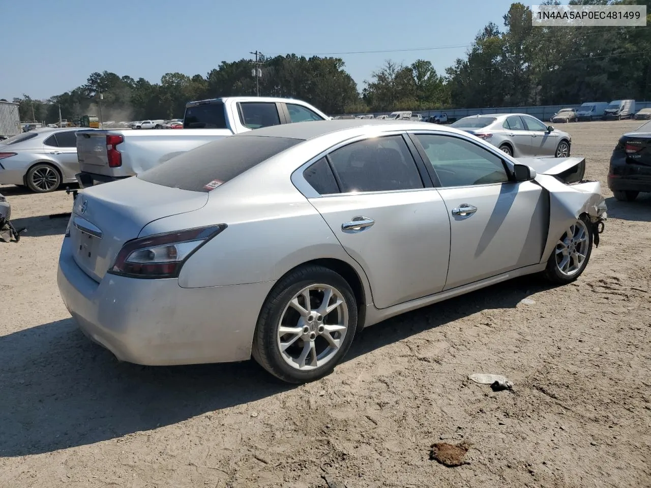 2014 Nissan Maxima S VIN: 1N4AA5AP0EC481499 Lot: 75861224