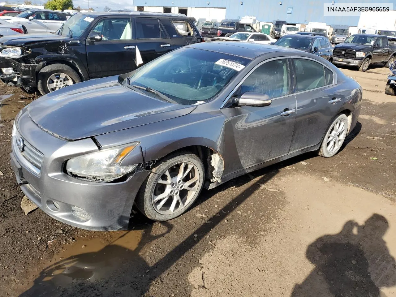 2014 Nissan Maxima S VIN: 1N4AA5AP3EC905659 Lot: 76251074