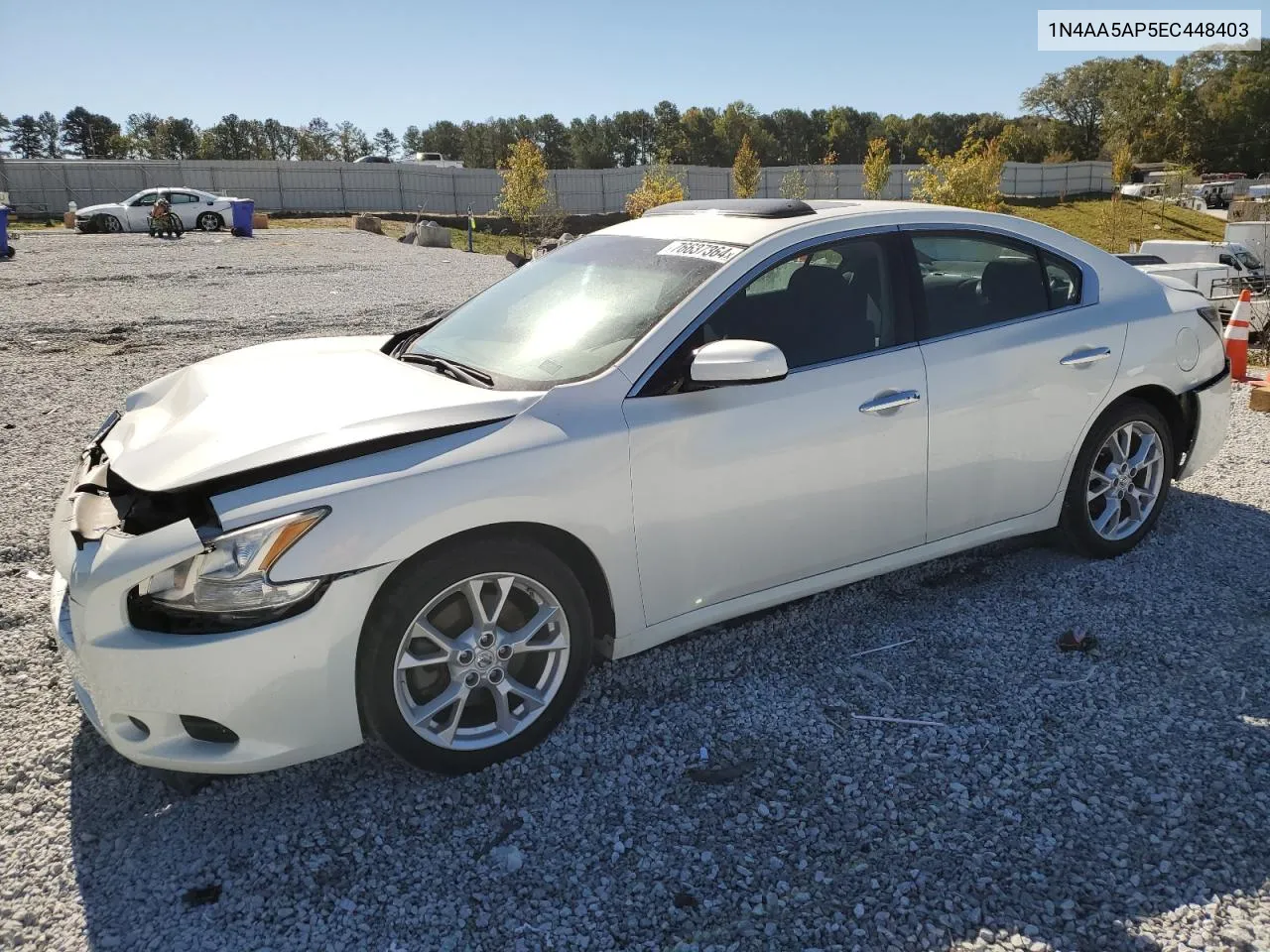 2014 Nissan Maxima S VIN: 1N4AA5AP5EC448403 Lot: 76637364