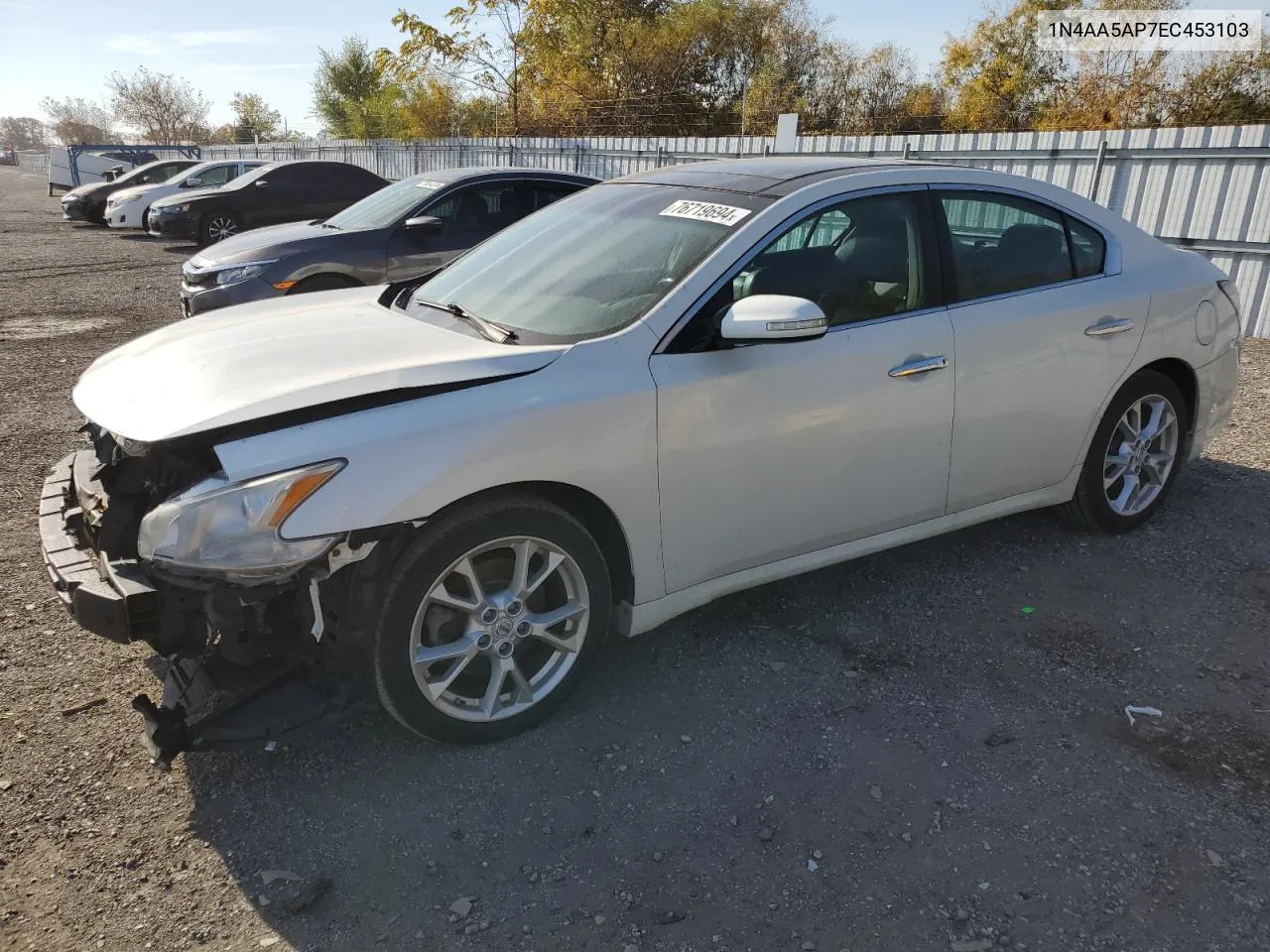 2014 Nissan Maxima S VIN: 1N4AA5AP7EC453103 Lot: 76719694