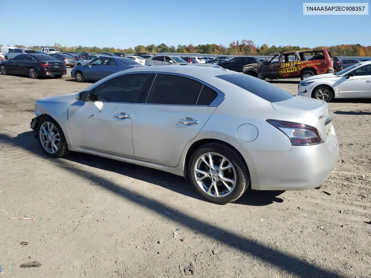 2014 Nissan Maxima S VIN: 1N4AA5AP2EC908357 Lot: 77345774