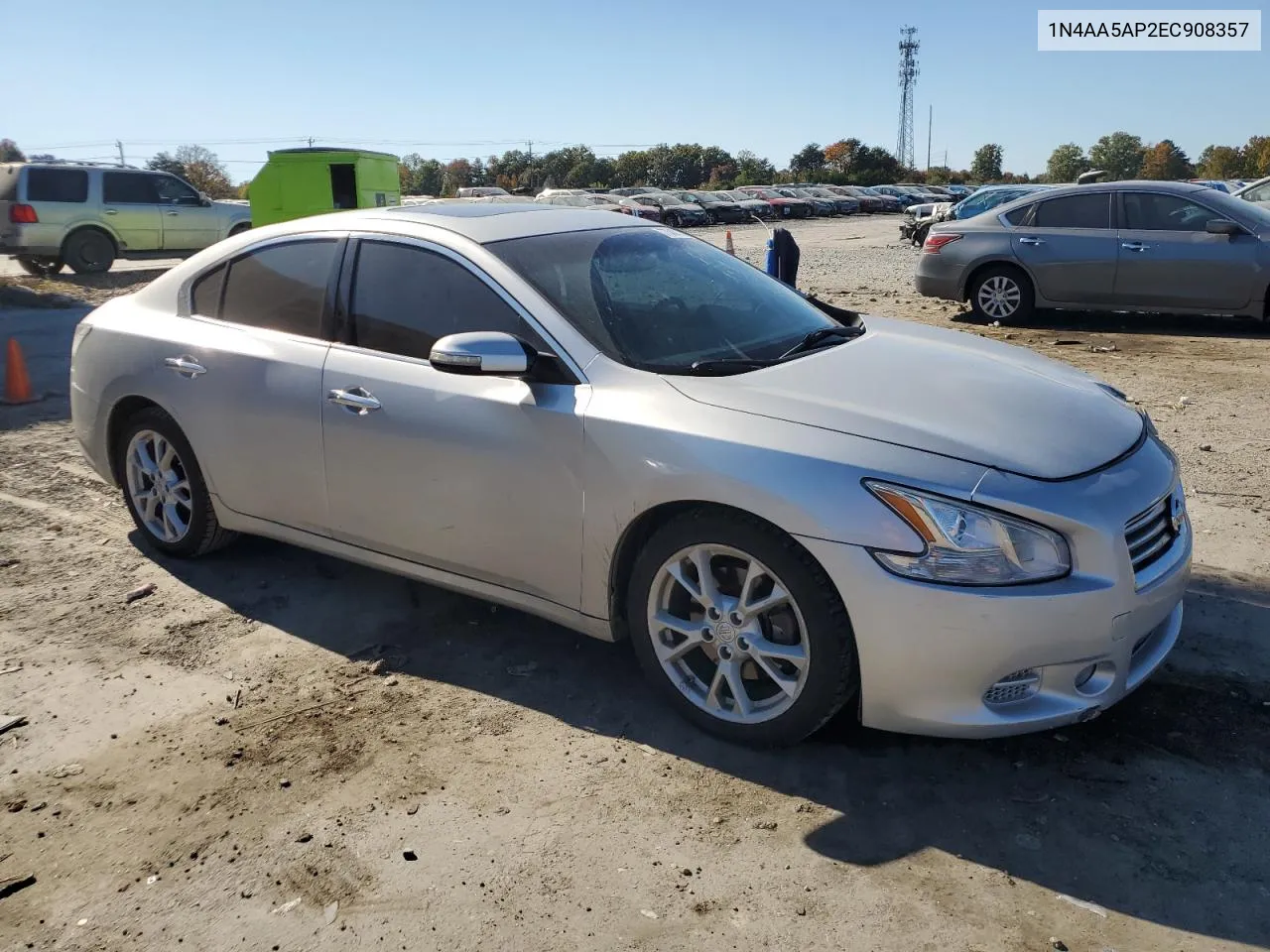 2014 Nissan Maxima S VIN: 1N4AA5AP2EC908357 Lot: 77345774