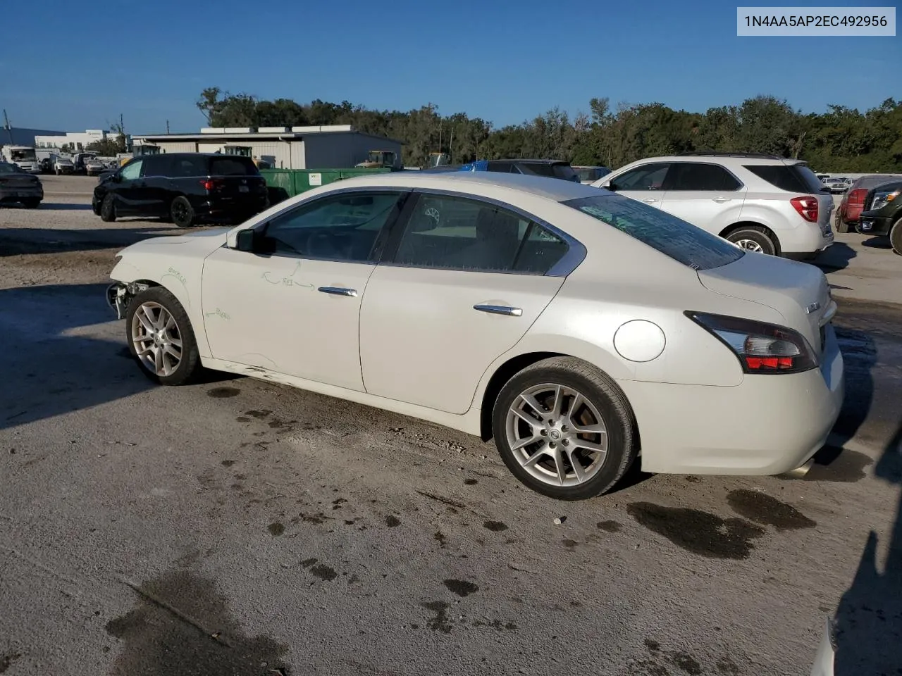 2014 Nissan Maxima S VIN: 1N4AA5AP2EC492956 Lot: 77651894