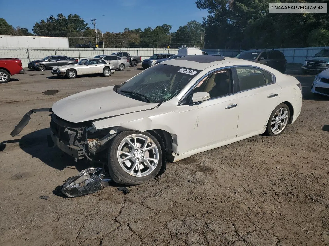 2014 Nissan Maxima S VIN: 1N4AA5AP7EC475943 Lot: 77662344