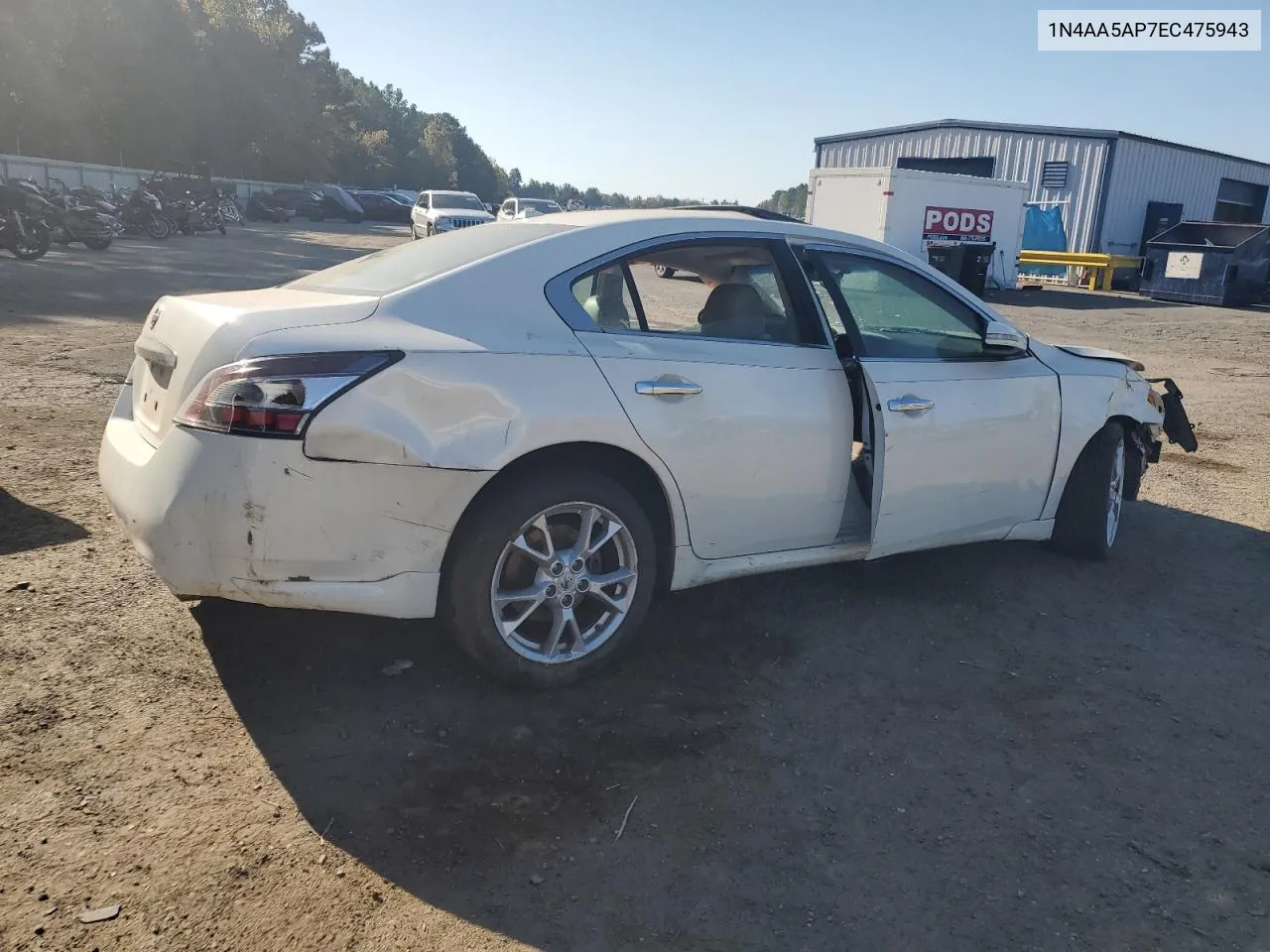 2014 Nissan Maxima S VIN: 1N4AA5AP7EC475943 Lot: 77662344