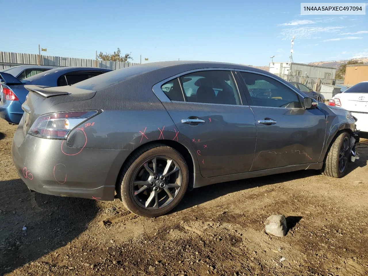 2014 Nissan Maxima S VIN: 1N4AA5APXEC497094 Lot: 78234344