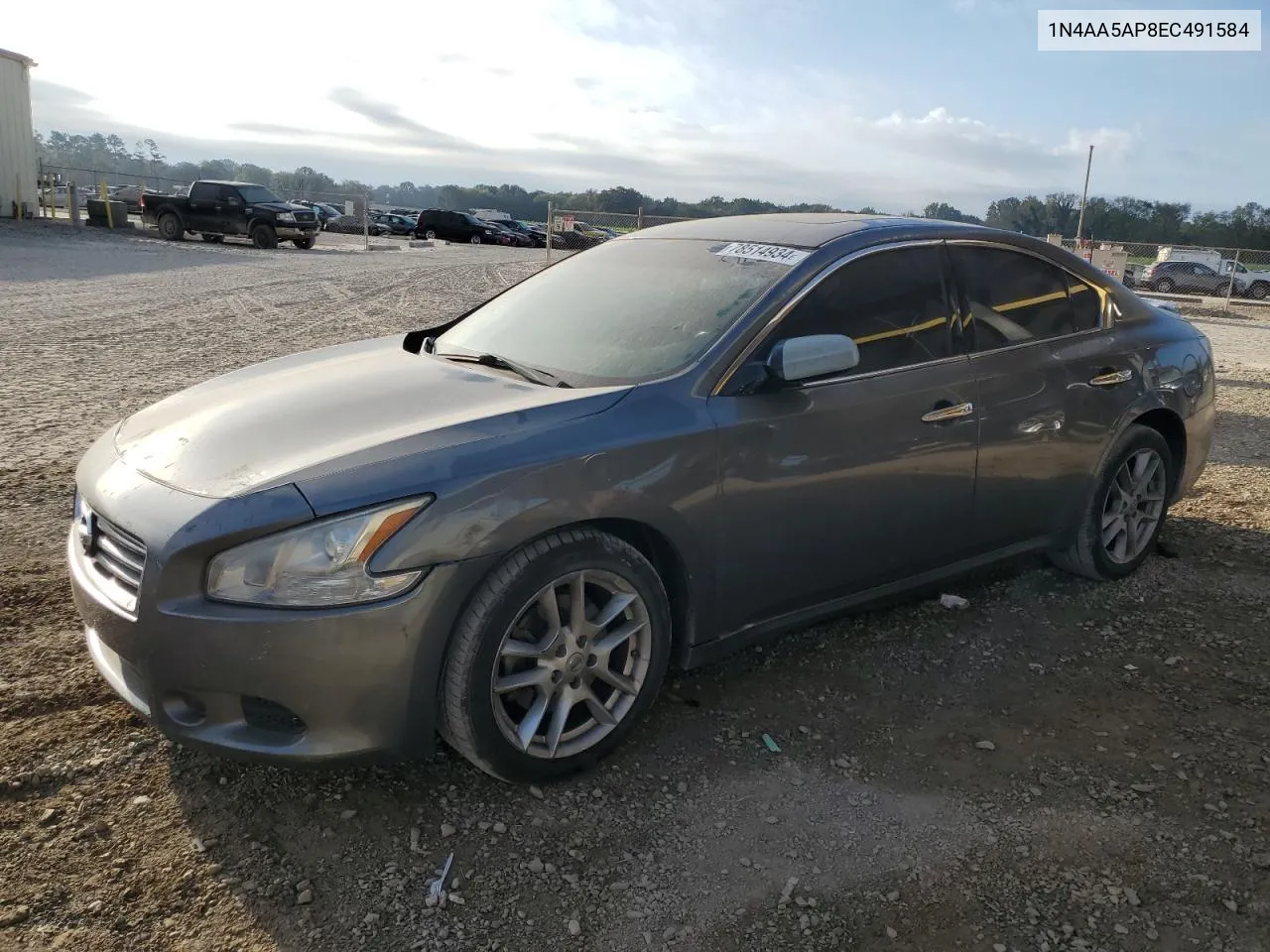 2014 Nissan Maxima S VIN: 1N4AA5AP8EC491584 Lot: 78514934