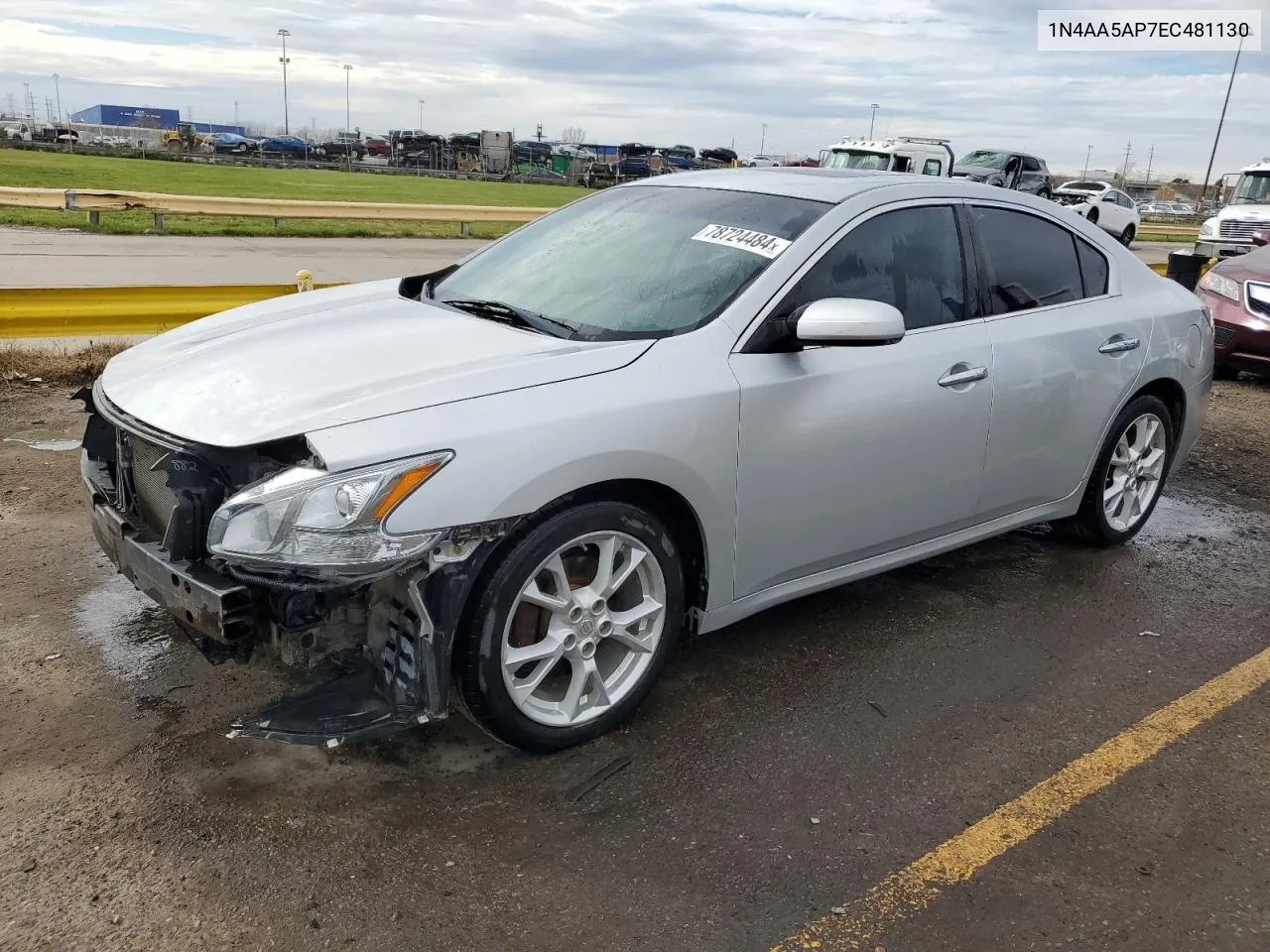 2014 Nissan Maxima S VIN: 1N4AA5AP7EC481130 Lot: 78724484