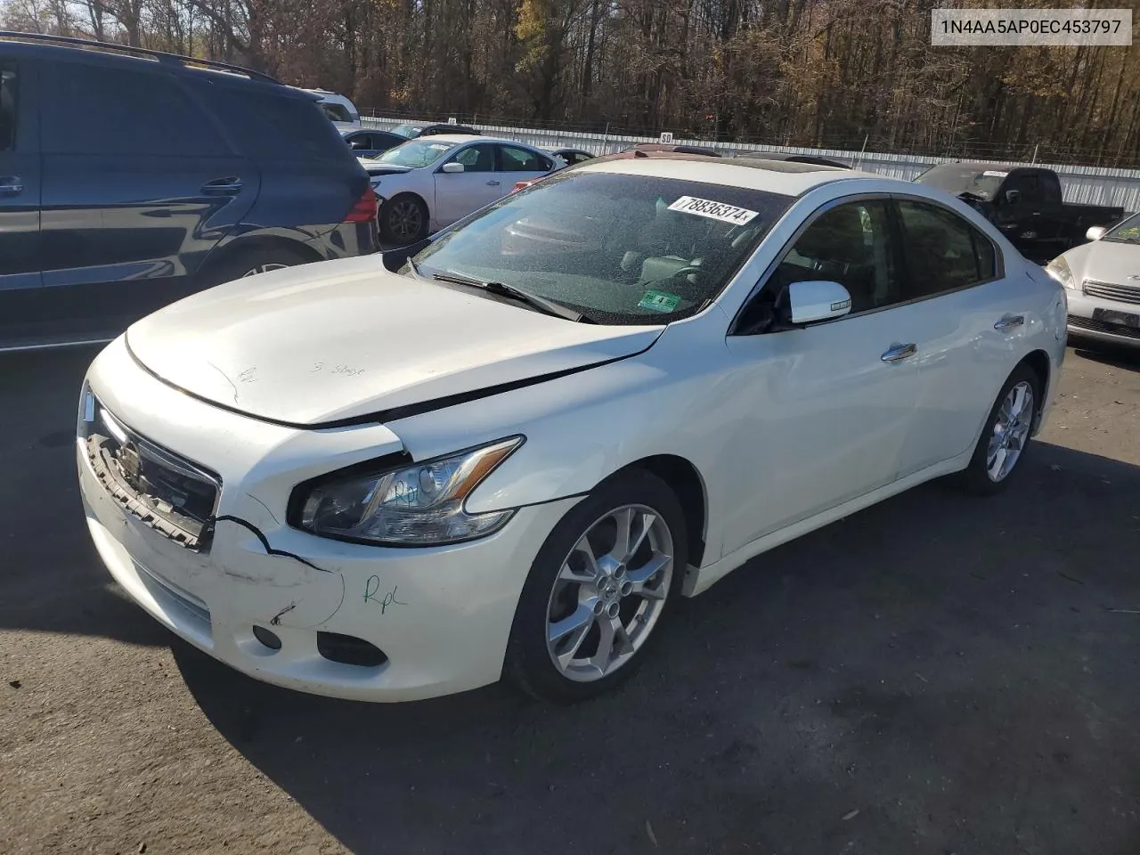 2014 Nissan Maxima S VIN: 1N4AA5AP0EC453797 Lot: 78836374