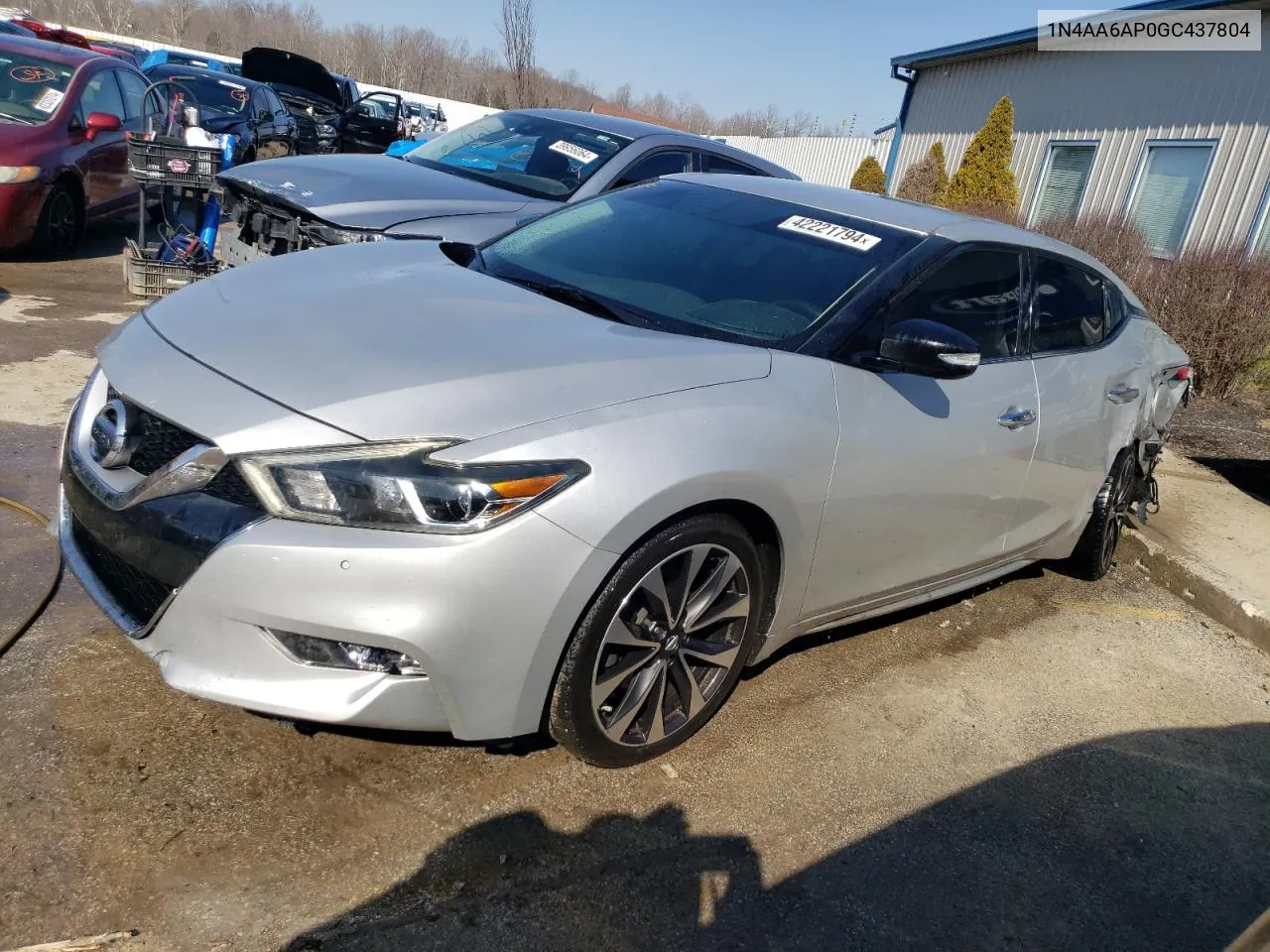 2016 Nissan Maxima 3.5S VIN: 1N4AA6AP0GC437804 Lot: 42221794