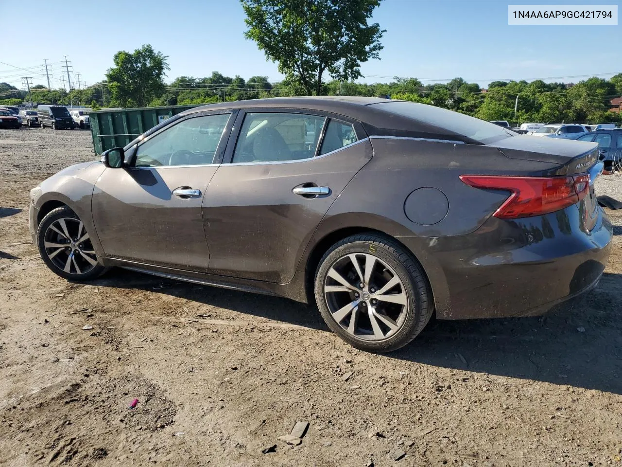 2016 Nissan Maxima 3.5S VIN: 1N4AA6AP9GC421794 Lot: 56790524