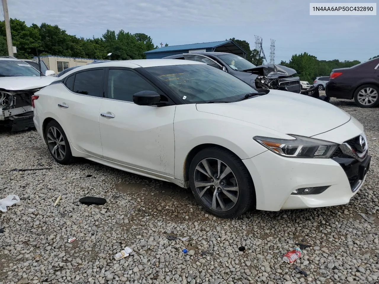 2016 Nissan Maxima 3.5S VIN: 1N4AA6AP5GC432890 Lot: 57497924