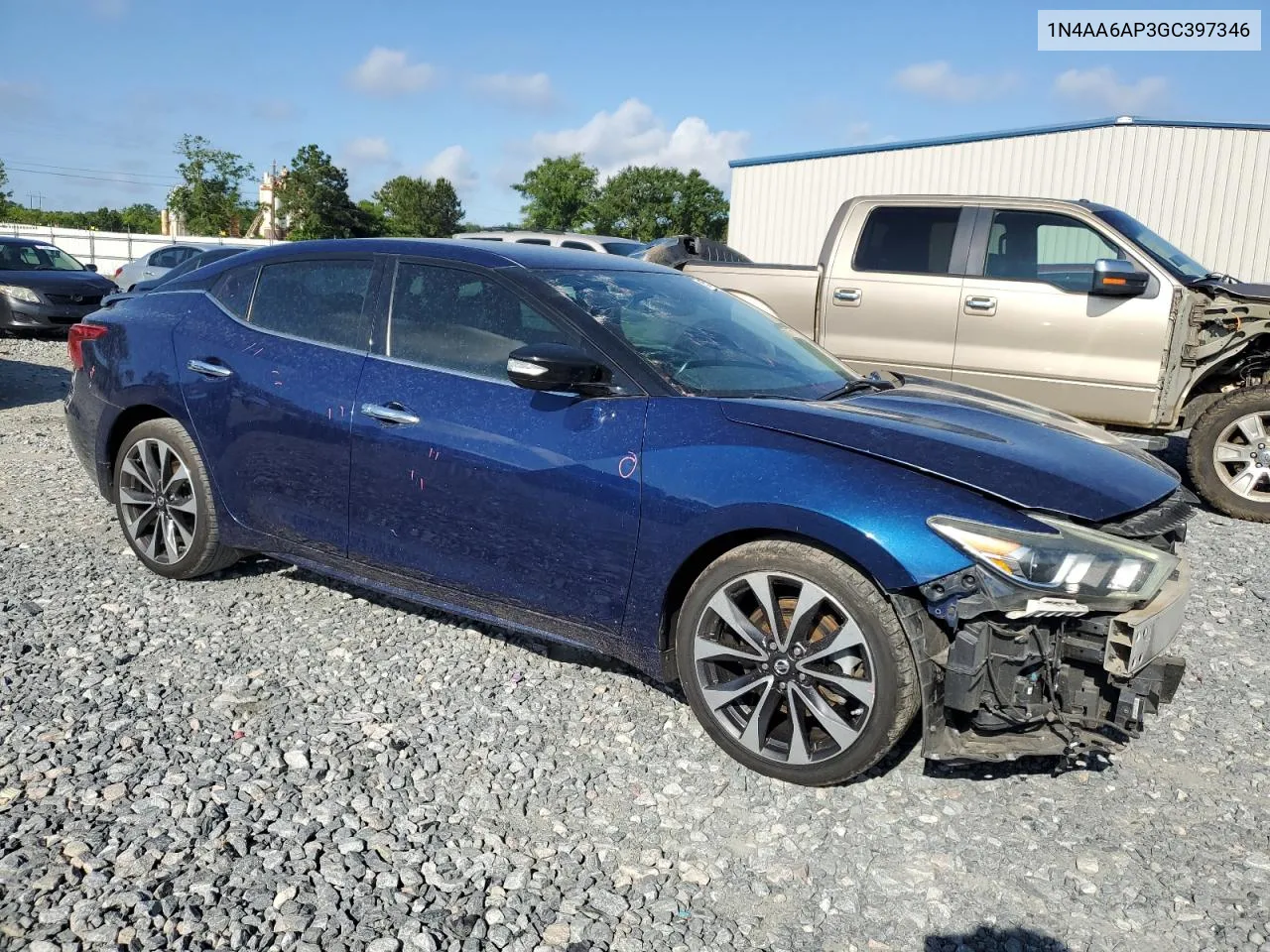 1N4AA6AP3GC397346 2016 Nissan Maxima 3.5S