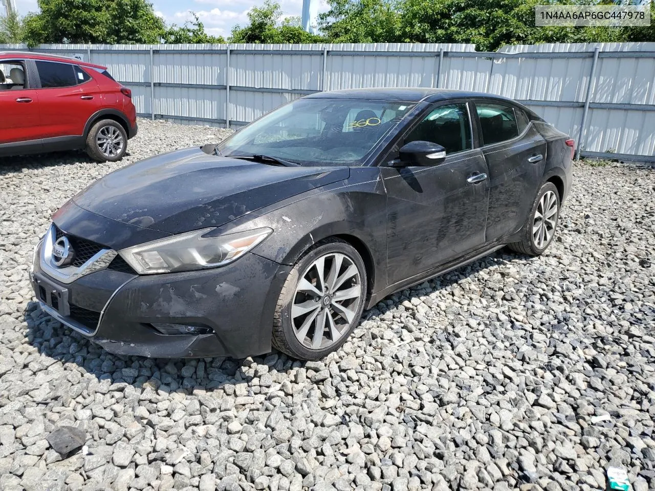 2016 Nissan Maxima 3.5S VIN: 1N4AA6AP6GC447978 Lot: 59440334