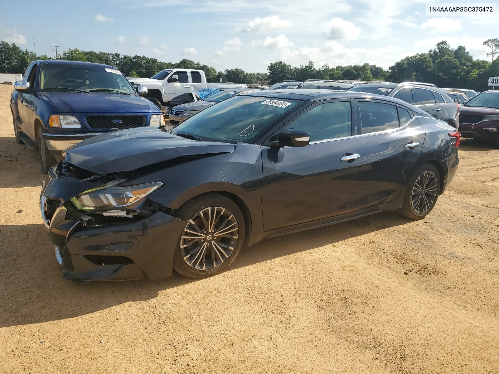 2016 Nissan Maxima 3.5S VIN: 1N4AA6AP8GC375472 Lot: 59964004