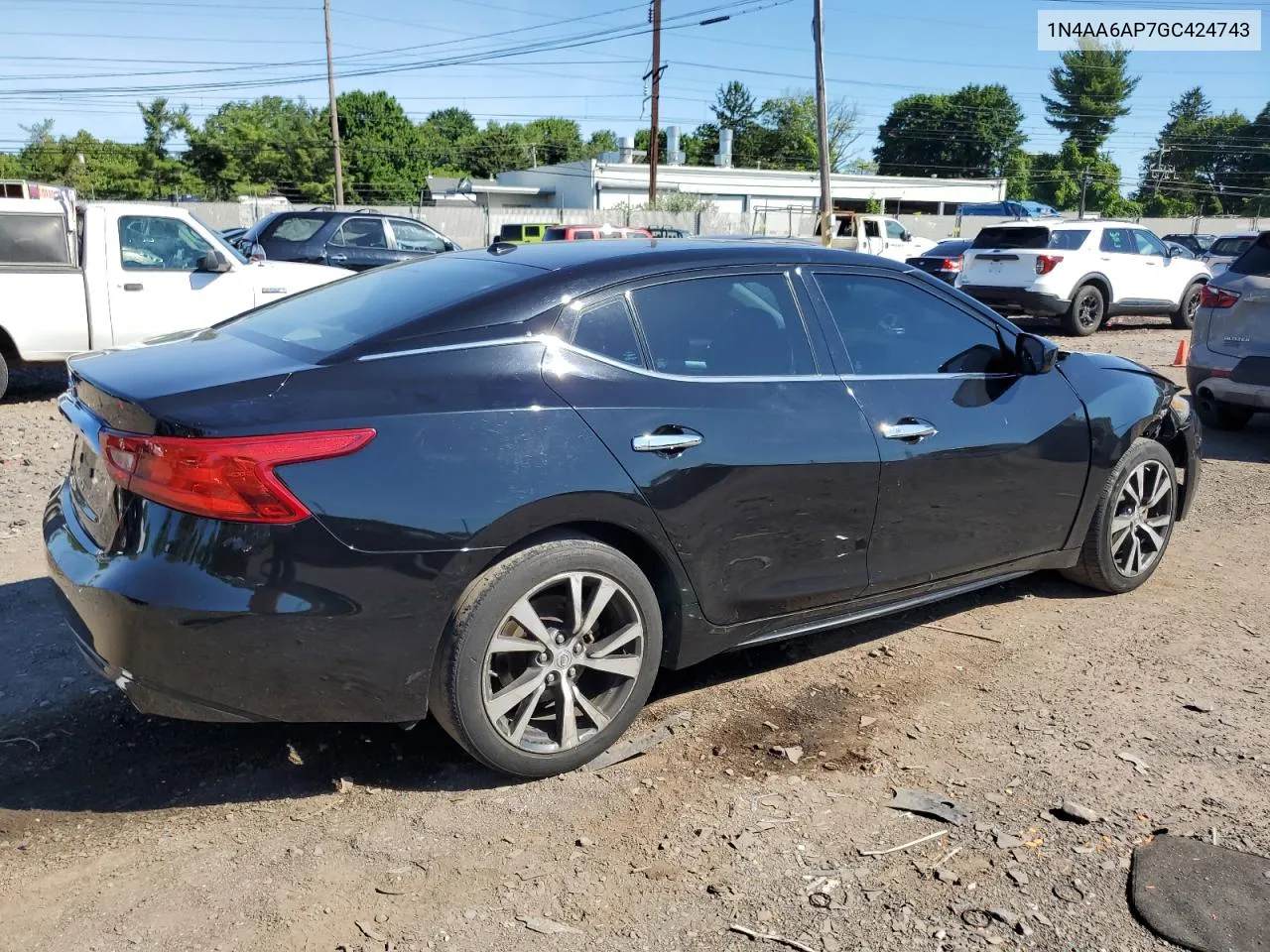 2016 Nissan Maxima 3.5S VIN: 1N4AA6AP7GC424743 Lot: 61423654