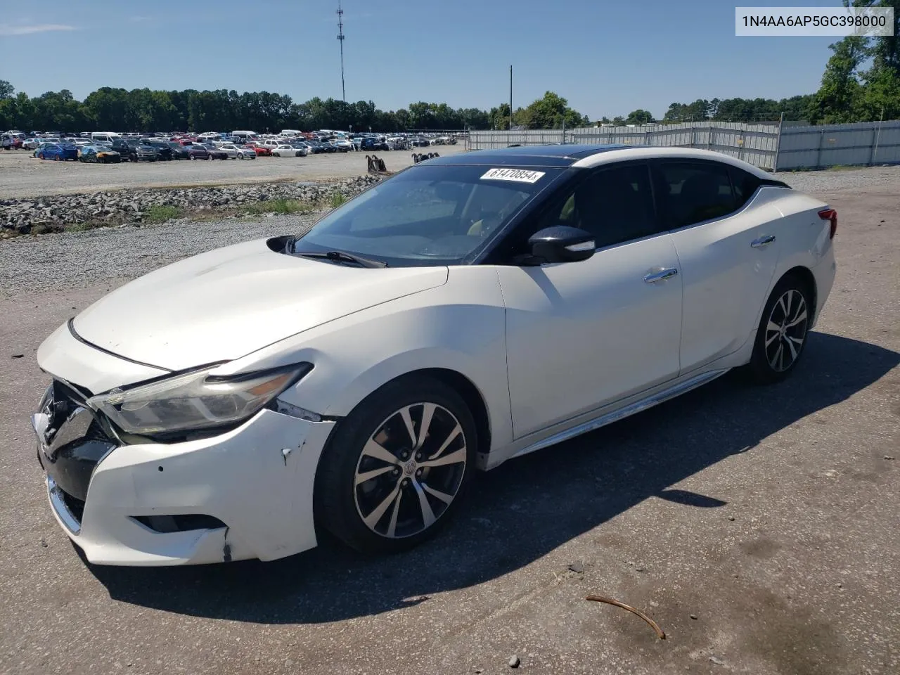 2016 Nissan Maxima 3.5S VIN: 1N4AA6AP5GC398000 Lot: 61470854