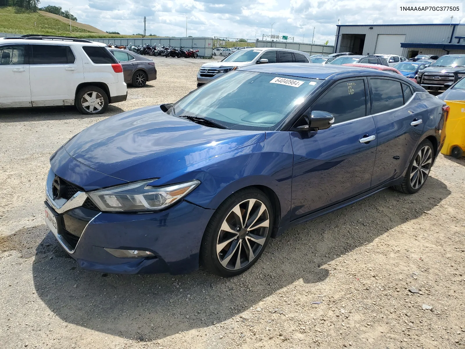 2016 Nissan Maxima 3.5S VIN: 1N4AA6AP7GC377505 Lot: 64040984