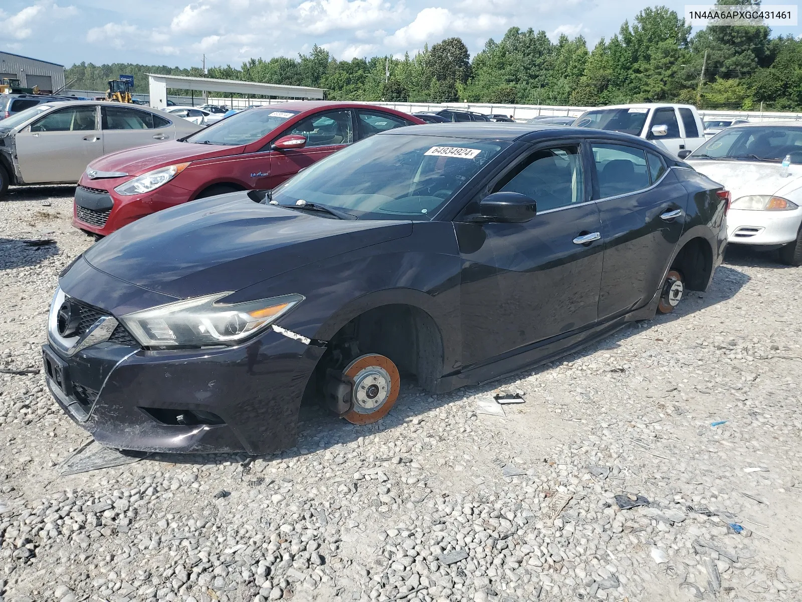 2016 Nissan Maxima 3.5S VIN: 1N4AA6APXGC431461 Lot: 64934924