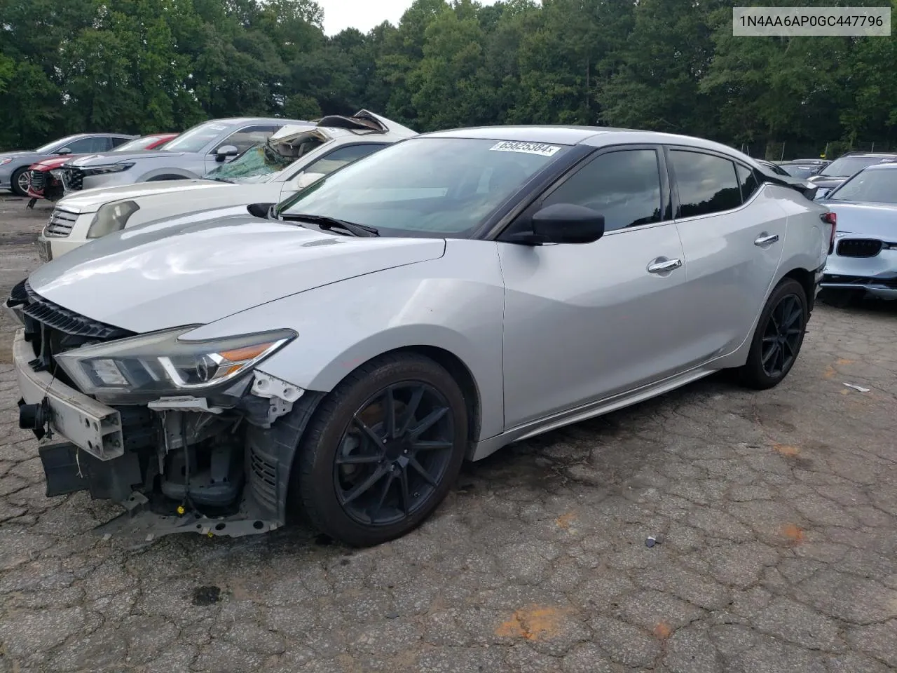 2016 Nissan Maxima 3.5S VIN: 1N4AA6AP0GC447796 Lot: 65825384