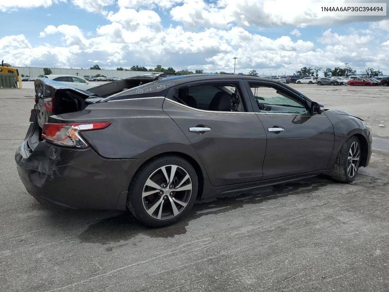 1N4AA6AP3GC394494 2016 Nissan Maxima 3.5S