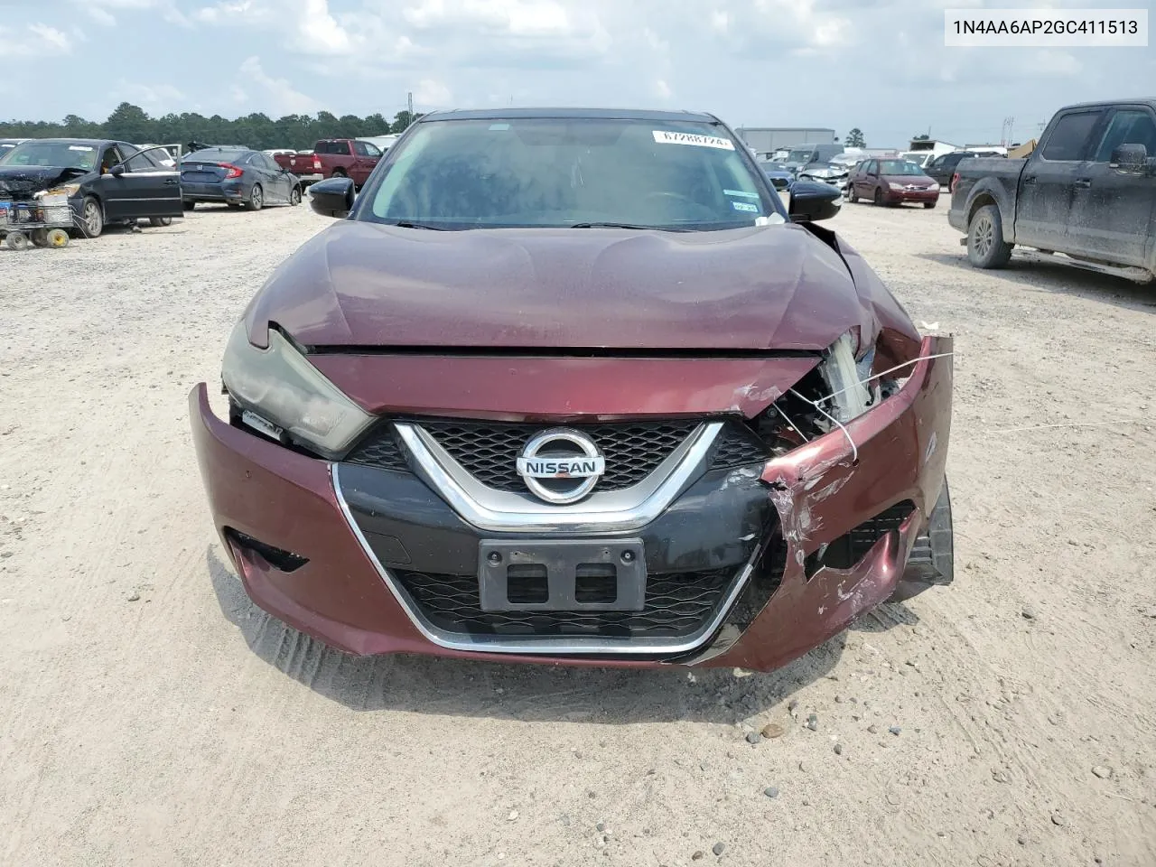 2016 Nissan Maxima 3.5S VIN: 1N4AA6AP2GC411513 Lot: 67288724