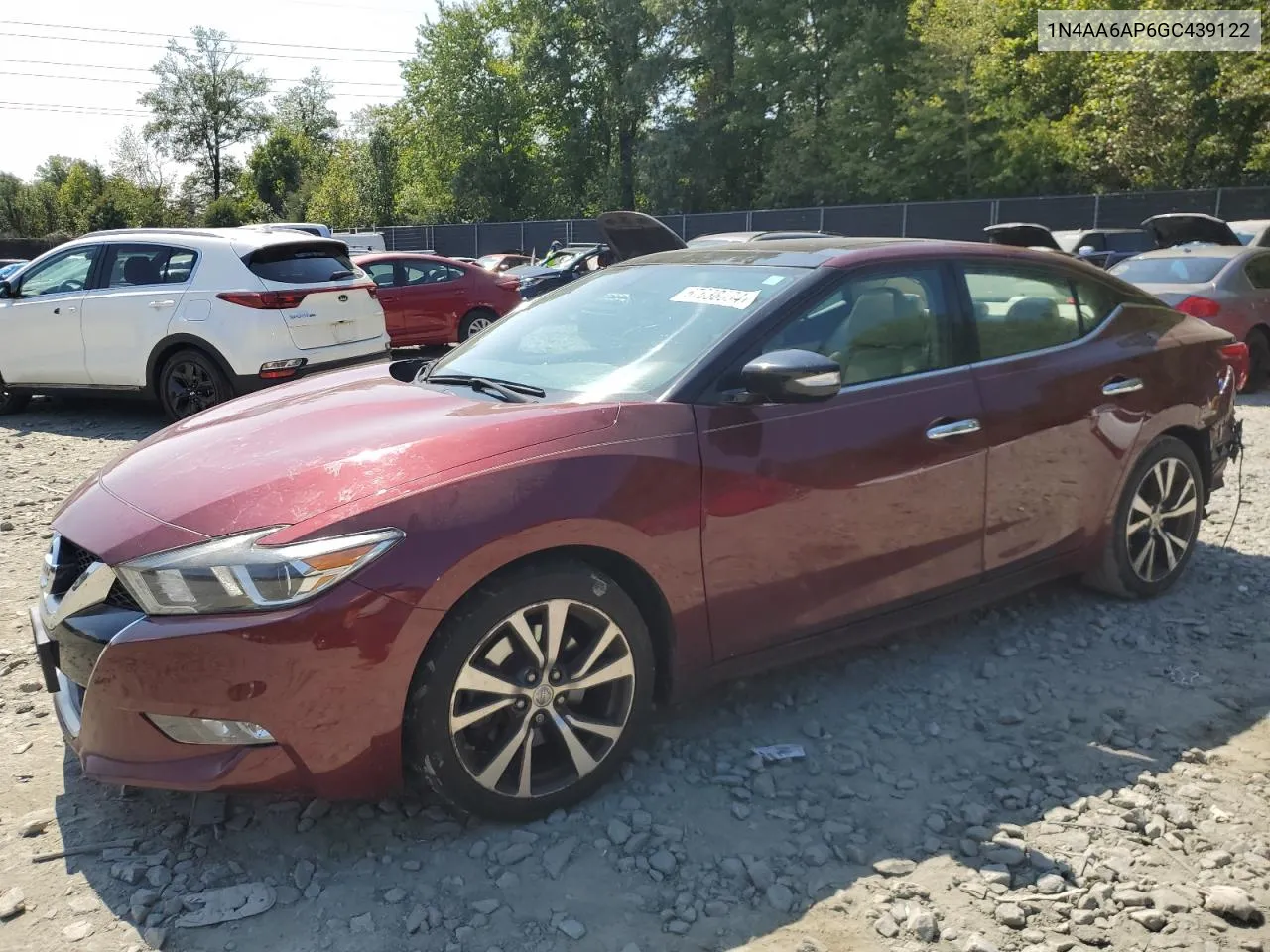 2016 Nissan Maxima 3.5S VIN: 1N4AA6AP6GC439122 Lot: 67638394