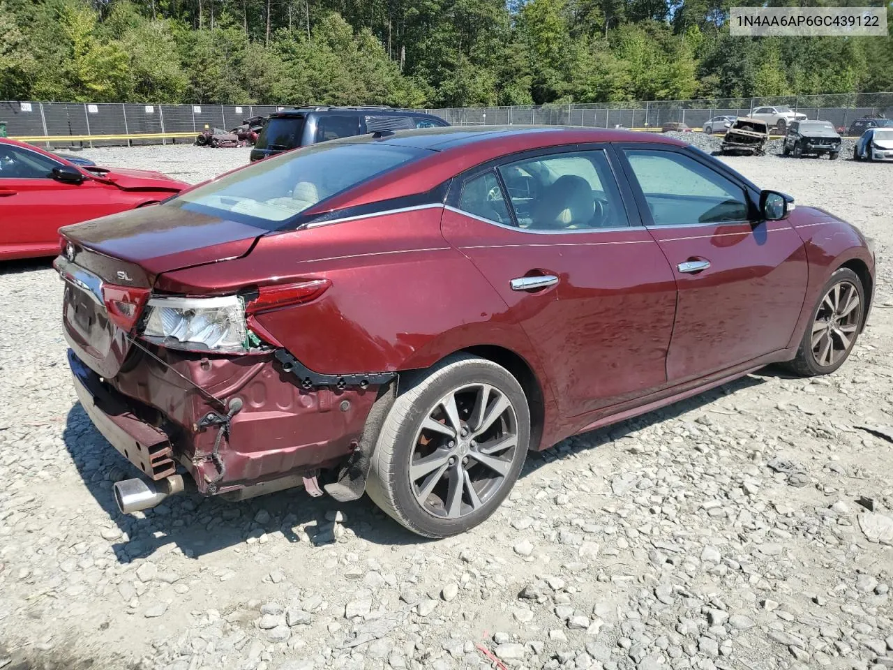 2016 Nissan Maxima 3.5S VIN: 1N4AA6AP6GC439122 Lot: 67638394