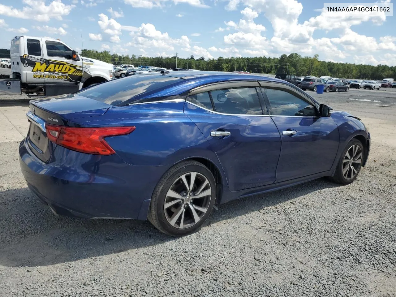 2016 Nissan Maxima 3.5S VIN: 1N4AA6AP4GC441662 Lot: 68027694