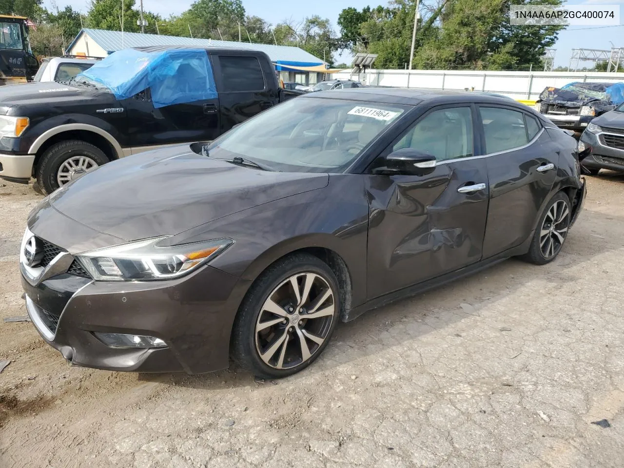 2016 Nissan Maxima 3.5S VIN: 1N4AA6AP2GC400074 Lot: 68111964