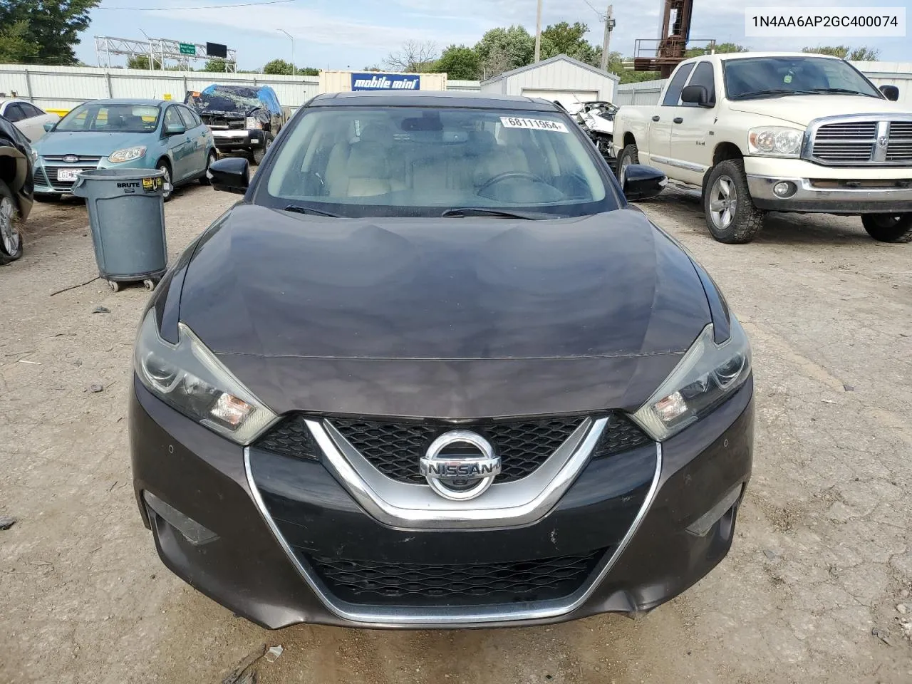 1N4AA6AP2GC400074 2016 Nissan Maxima 3.5S