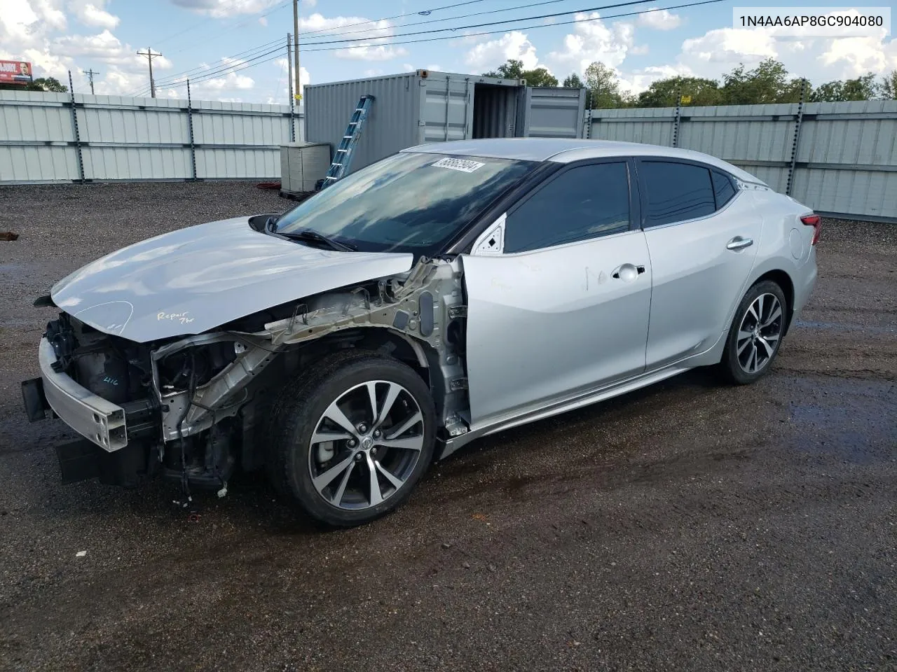 2016 Nissan Maxima 3.5S VIN: 1N4AA6AP8GC904080 Lot: 68862904