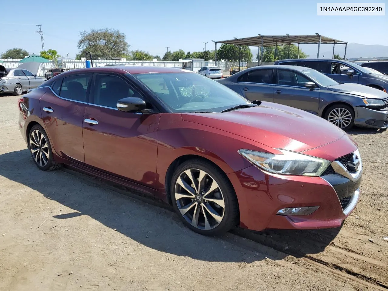 2016 Nissan Maxima 3.5S VIN: 1N4AA6AP6GC392240 Lot: 68994464