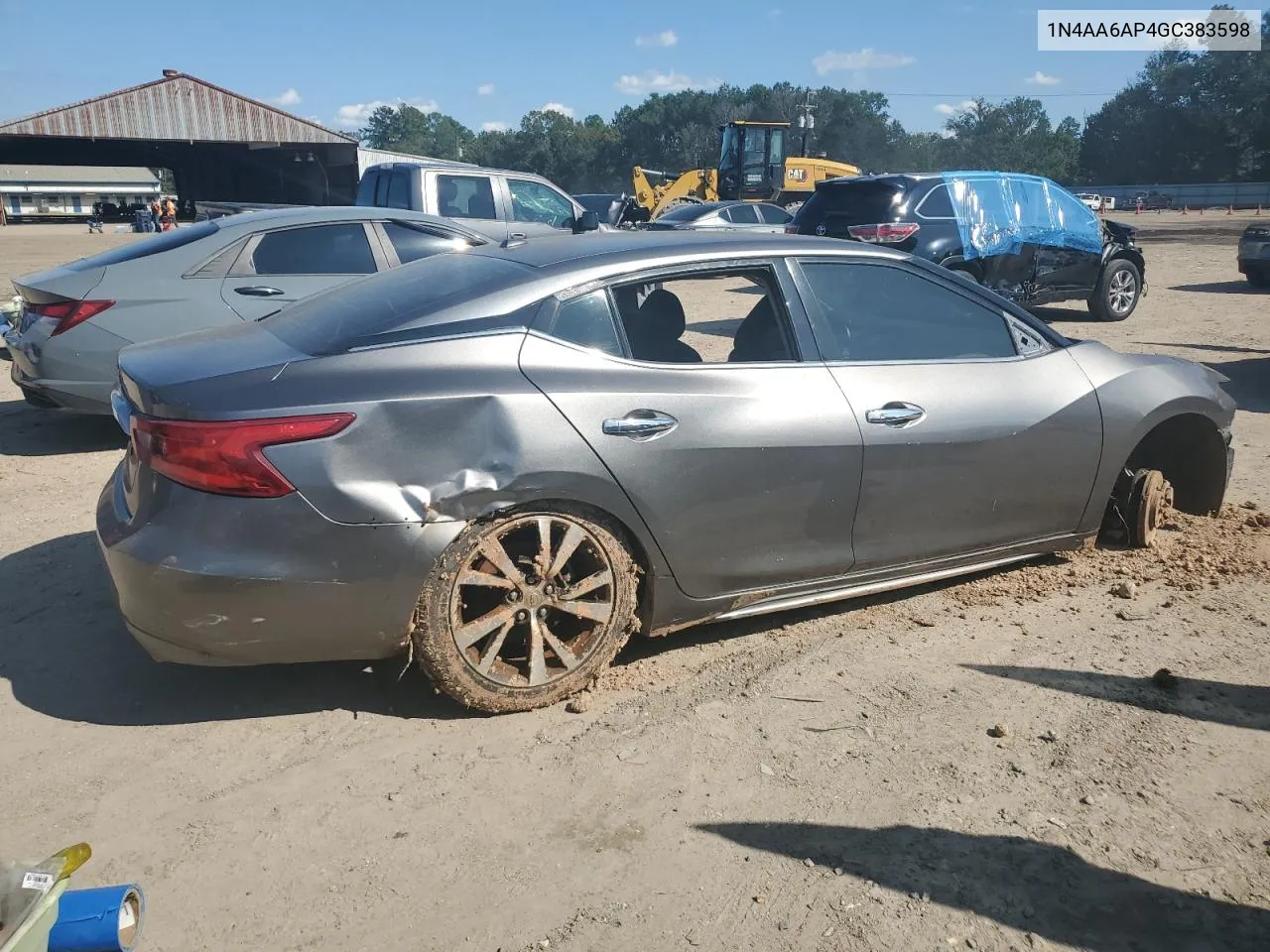 2016 Nissan Maxima 3.5S VIN: 1N4AA6AP4GC383598 Lot: 69847854