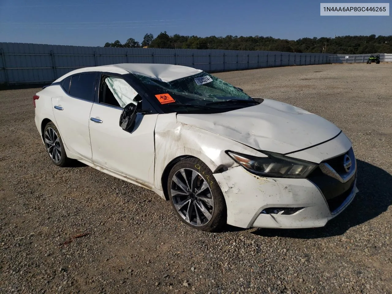 2016 Nissan Maxima 3.5S VIN: 1N4AA6AP8GC446265 Lot: 70243314