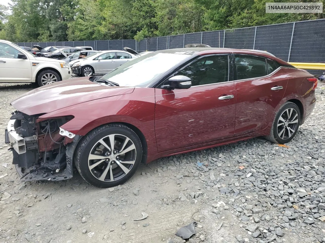 2016 Nissan Maxima 3.5S VIN: 1N4AA6AP5GC429892 Lot: 70389504