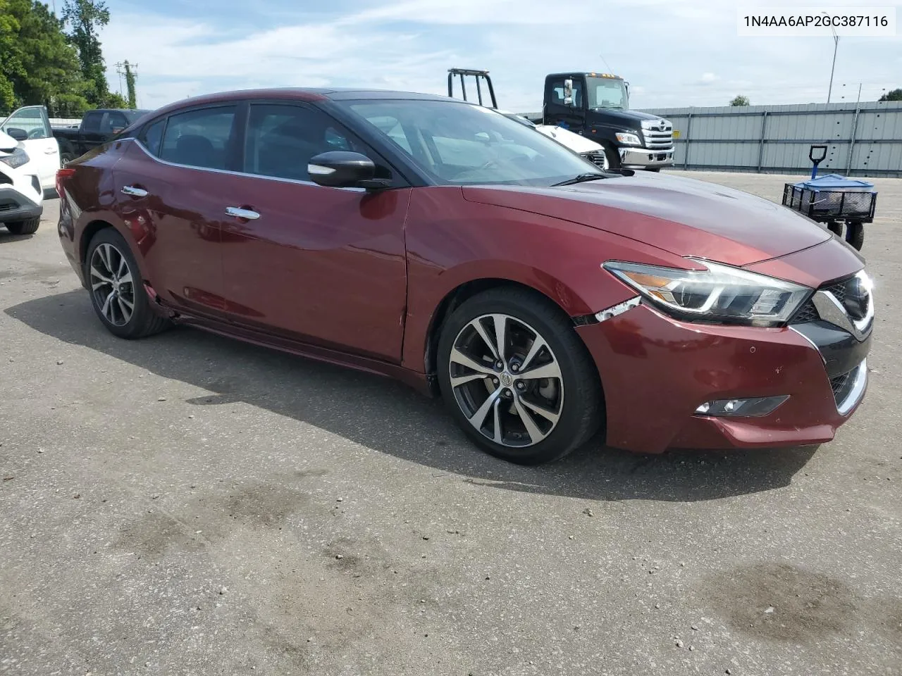 2016 Nissan Maxima 3.5S VIN: 1N4AA6AP2GC387116 Lot: 70916634