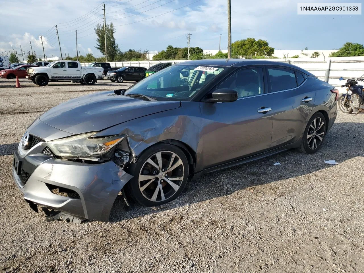 2016 Nissan Maxima 3.5S VIN: 1N4AA6AP2GC901353 Lot: 71004014